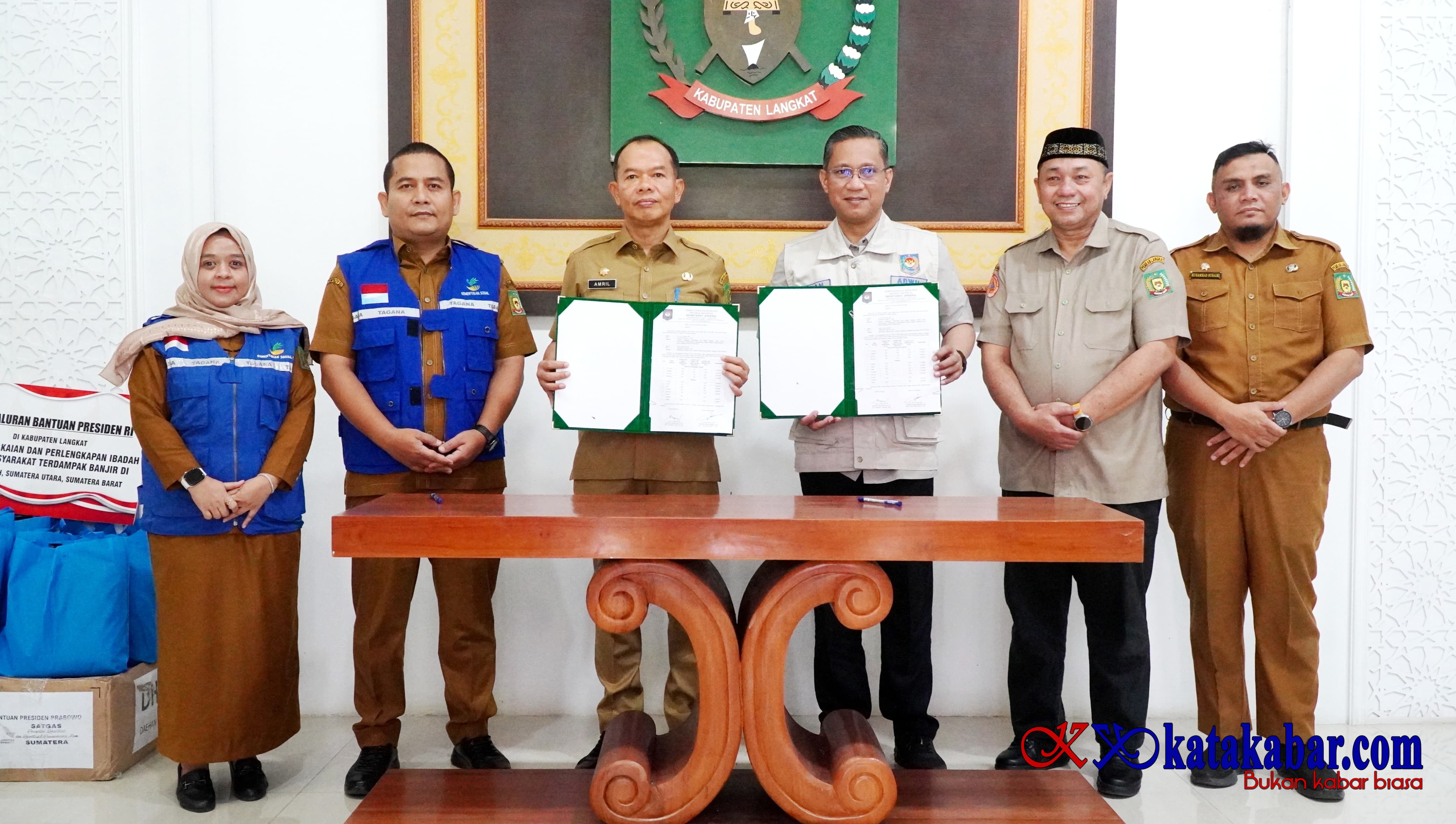 Pemkab Salurkan Bantuan Presiden untuk Korban Banjir di Langkat