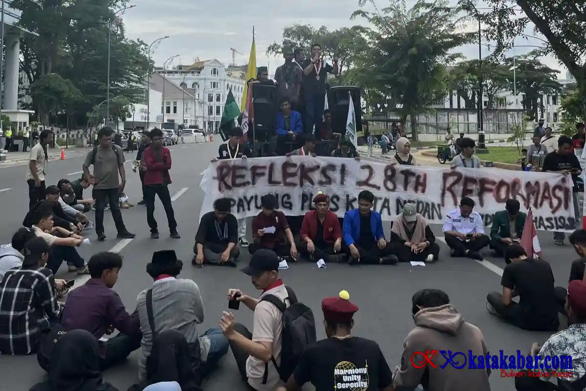 Peringati 28 Tahun Reformasi, Cipayung Plus Kota Medan Turun ke Jalan: Menagih Keadilan HAM dan Kesejahteraan Rakyat