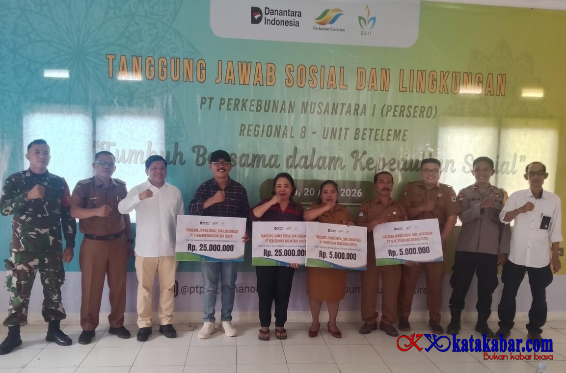 PTPN I Regional Pererat Silaturahmi dengan Warga Po’ona Lewat Program TJSL