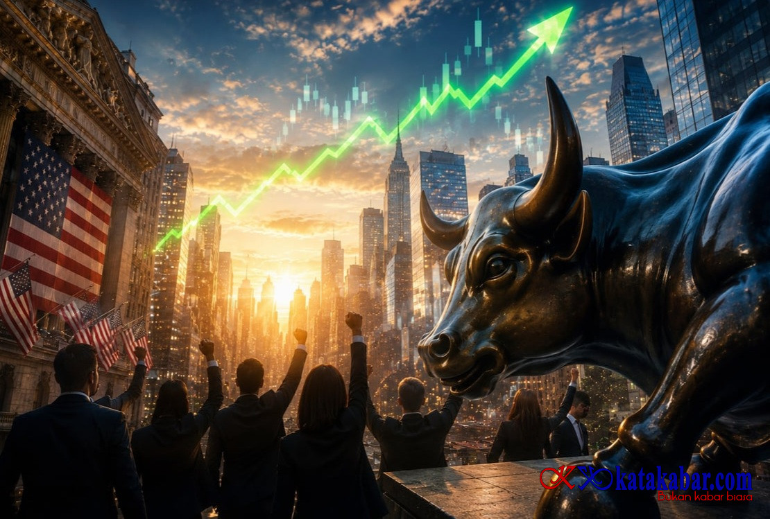 Wall Street Cetak Rekor Baru, Investor Mulai Optimistis Konflik Global Mereda