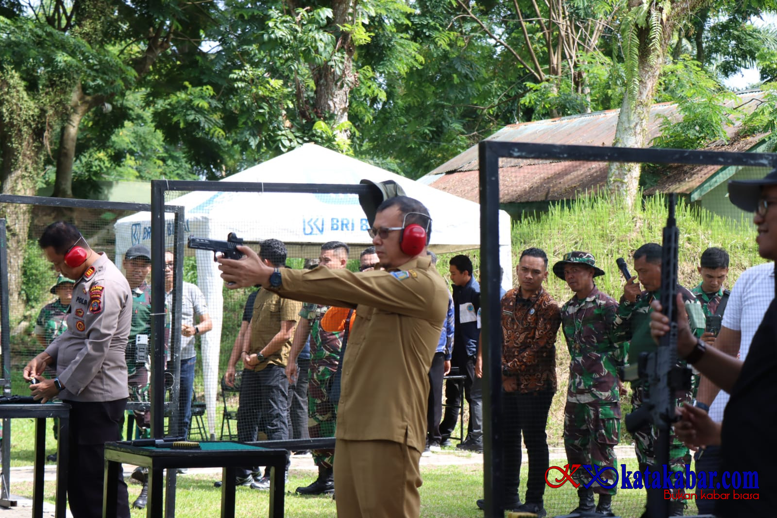 Perkuat Sinergitas Forkopimda, Pemko Binjai Ikuti Kegiatan Menembak Bersama