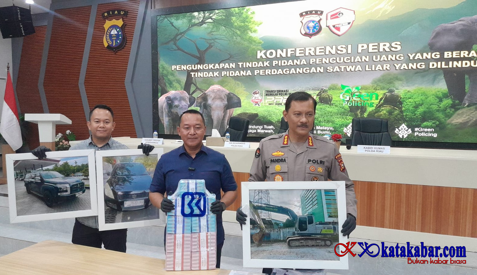 Ungkap TPPU Sindikat Perburuan Gajah, Polda Riau: Hasil Kejahatan Diputar Lewat Perusahaan dan PETI