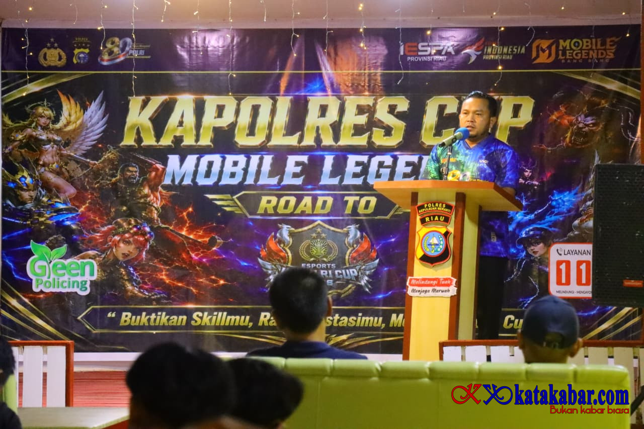 Total 42 Tim Berlaga, Kapolres Cup Mobile Legends Resmi Dibuka Kapolres Kepulauan Meranti