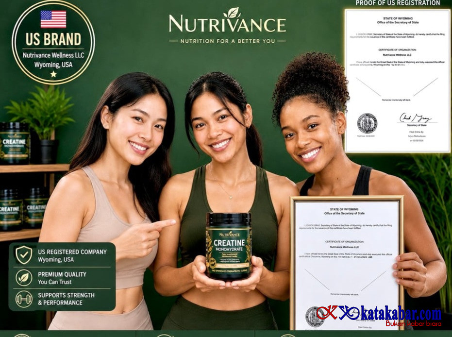 Perusahaan Wellness AS dan LLC, Resmi Ekspansi ke Indonesia Luncurkan Nutrivance Creatine Monohydrate