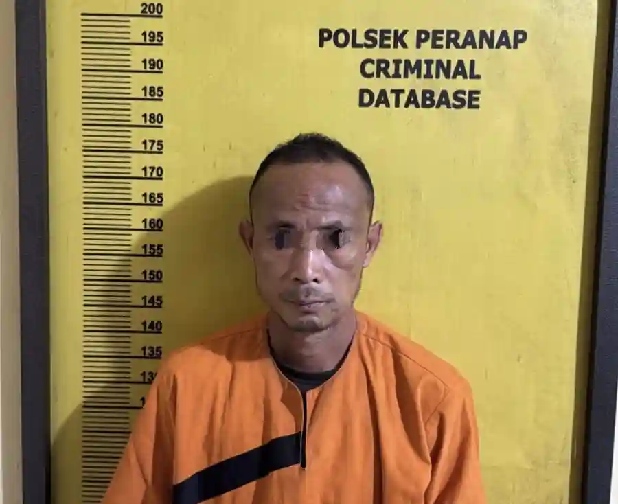Bejat! Ayah Cabuli Anak Tirinya di Inhu, Kini Mendekam di Sel Polsek Peranap