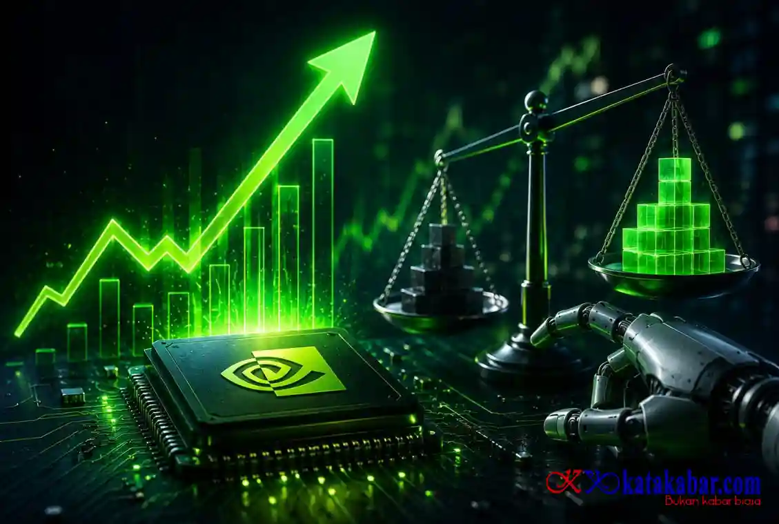 Laba Melonjak, Valuasi Makin Murah!  Nvidia Kembali Jadi Sorotan Investor
