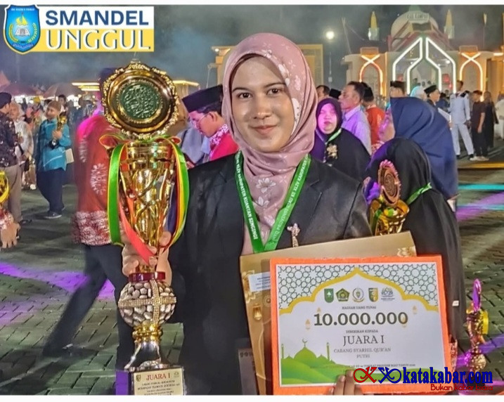 Siswi SMAN 8 Mandau Merangkai Asa Juara di MTQ Nasional Selepas Juara 1 di MTQ Cabang MSQ Tingkat Riau