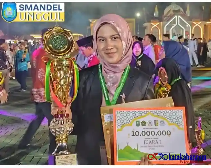 Siswi SMAN 8 Mandau Merangkai Asa Juara di MTQ Nasional Selepas Juara 1 di MTQ Cabang MSQ Tingkat Riau