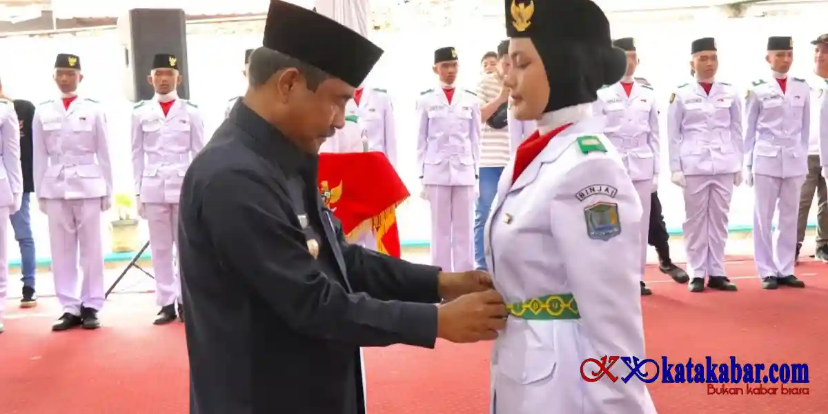 Wali Kota Binjai Kukuhkan 58 Anggota Paskibraka 2026