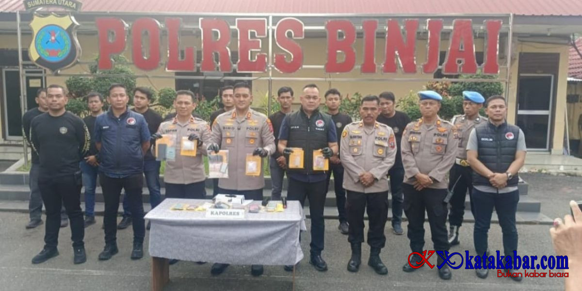 Tiga Pekan, Polres Binjai Sita 250,86 Gram Sabu dan Amankan 20 Tersangka