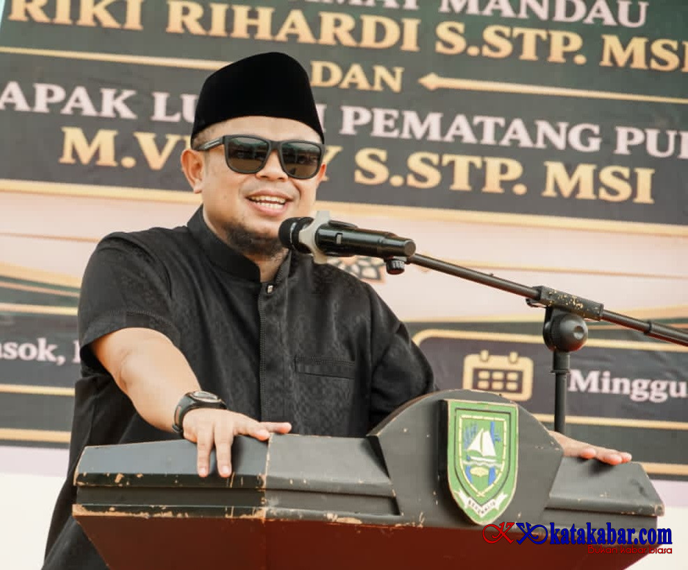 Resmikan TMM Pematang Pudu, Ini Harapan Camat Mandau