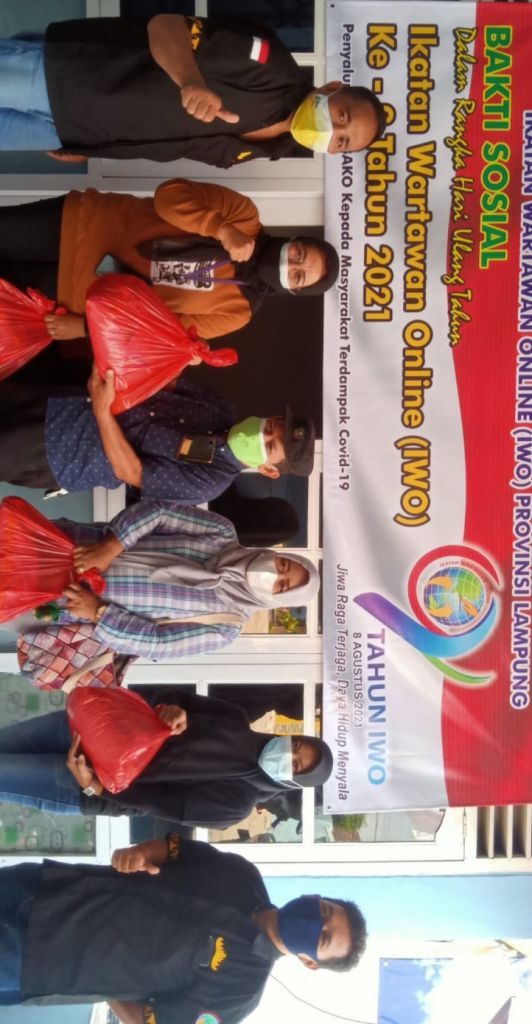 IWO Lampung Gelar Baksos di HUT IWO ke 9 2021