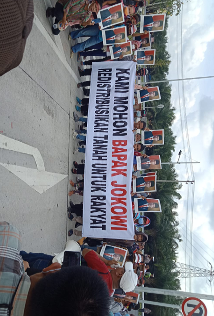 Jelang Kedatangan Presiden, Pendemo Sebut Gubsu, Direksi PTPN II dan Kakanwil BPN Sumut