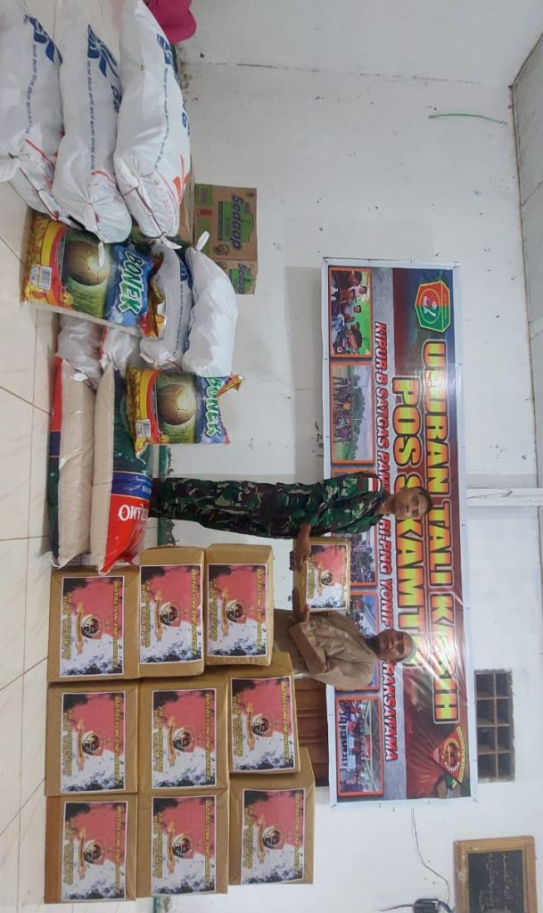 Satgas Pamtas Yonif 711 RKS Sambangi Panti Asuhan, Ini Yang dilakukan